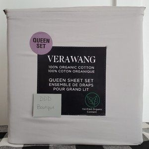 Vera Wang Gray Queen Sheet Set
